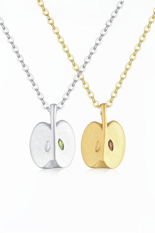 S925 Apple Peaceful Fruit Necklace B3228