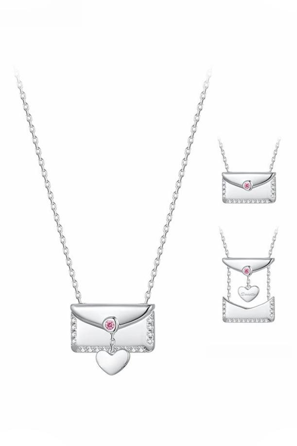 S925 Little Devil Love Letter Necklace B3318