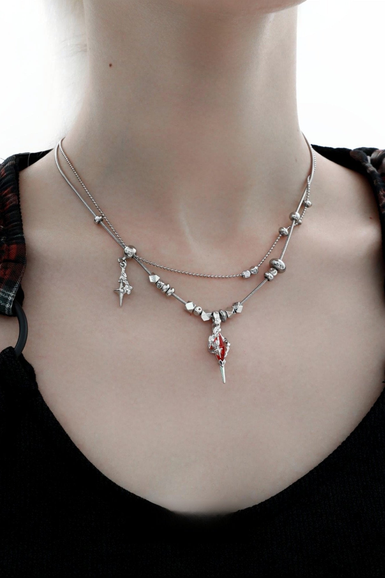 Mooncore Double Layer Necklace B3360