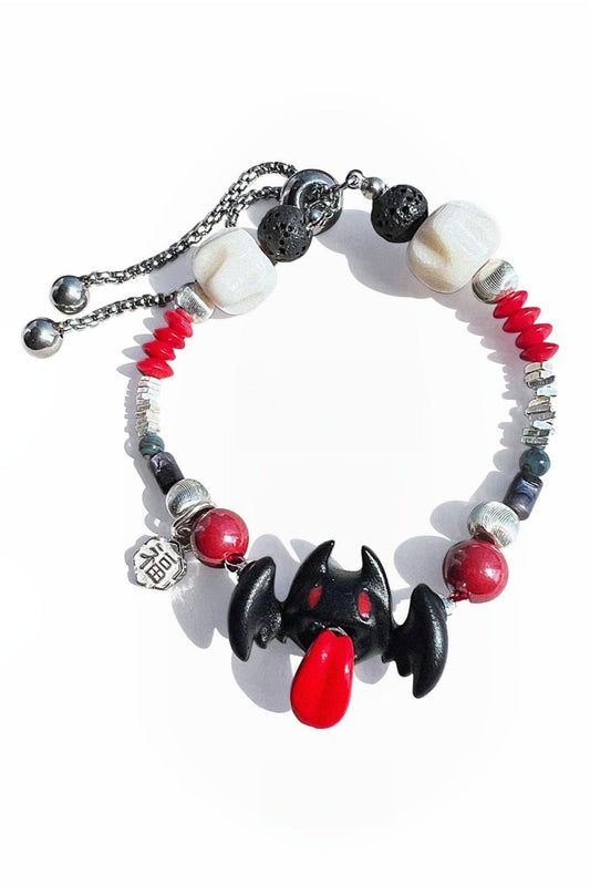 S925 small bat polygon lucky bracelet B3396