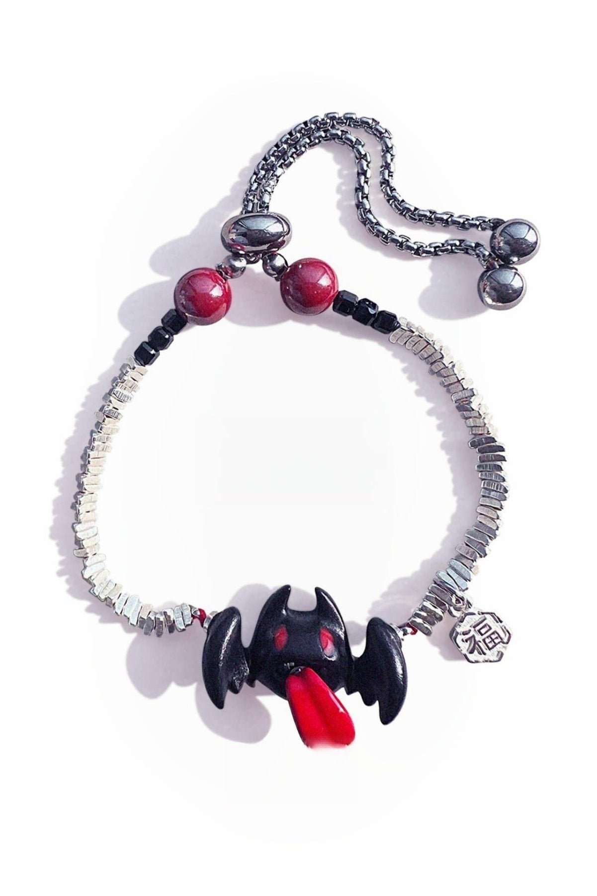 S925 small bat polygon lucky bracelet B3396