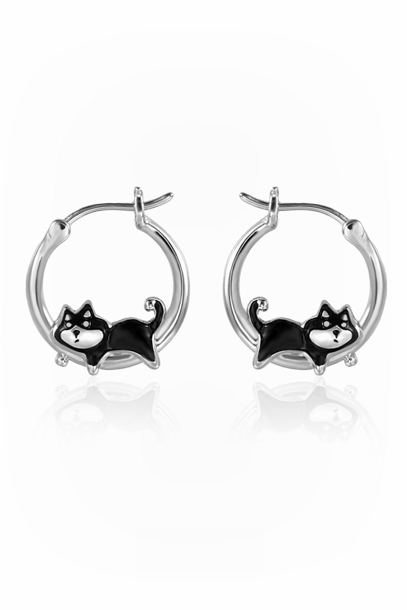 Sweet Cool Husky Hoop Earrings B3464