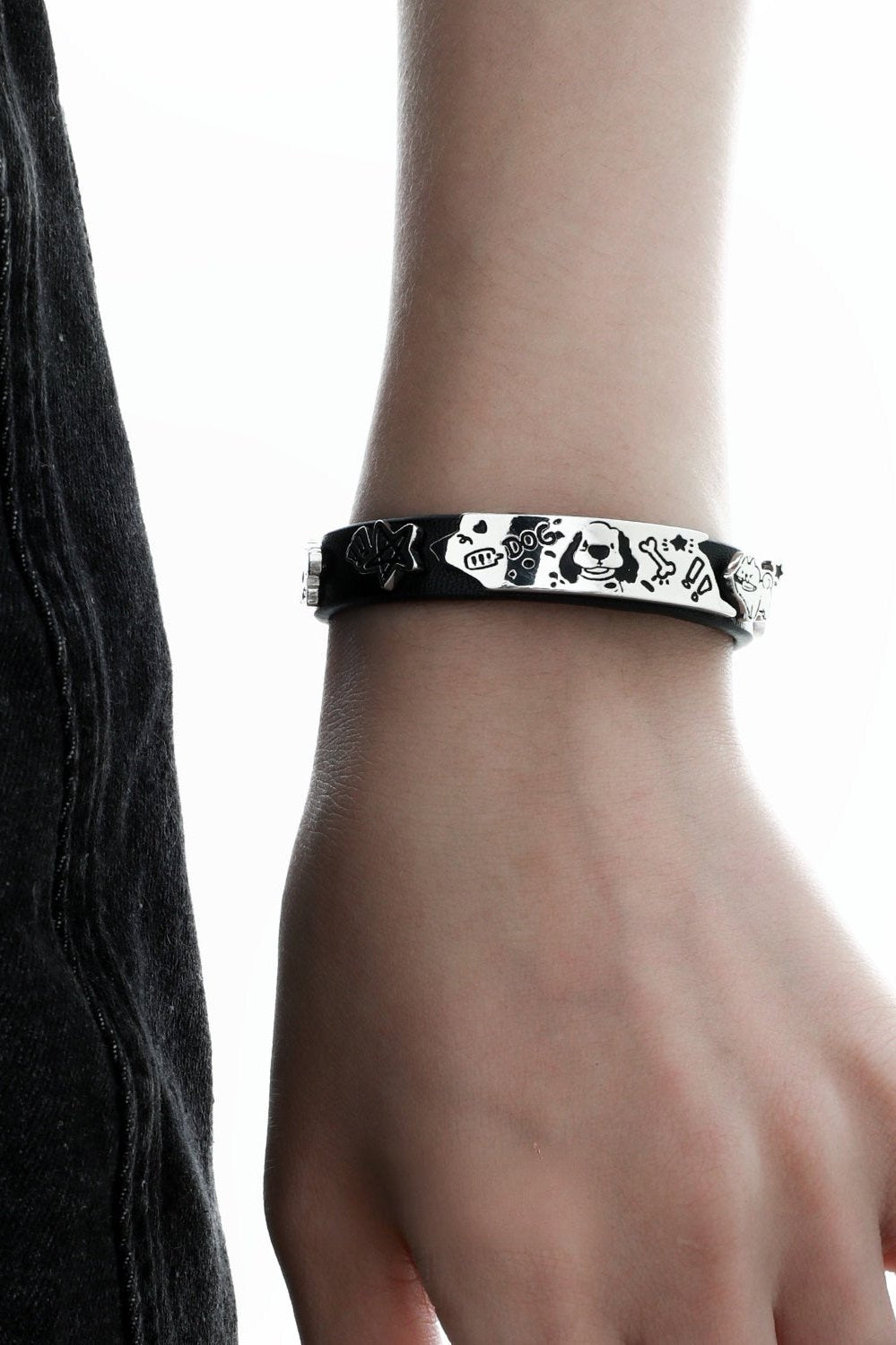 Happy Puppy PU Leather Cool Bracelet B3473