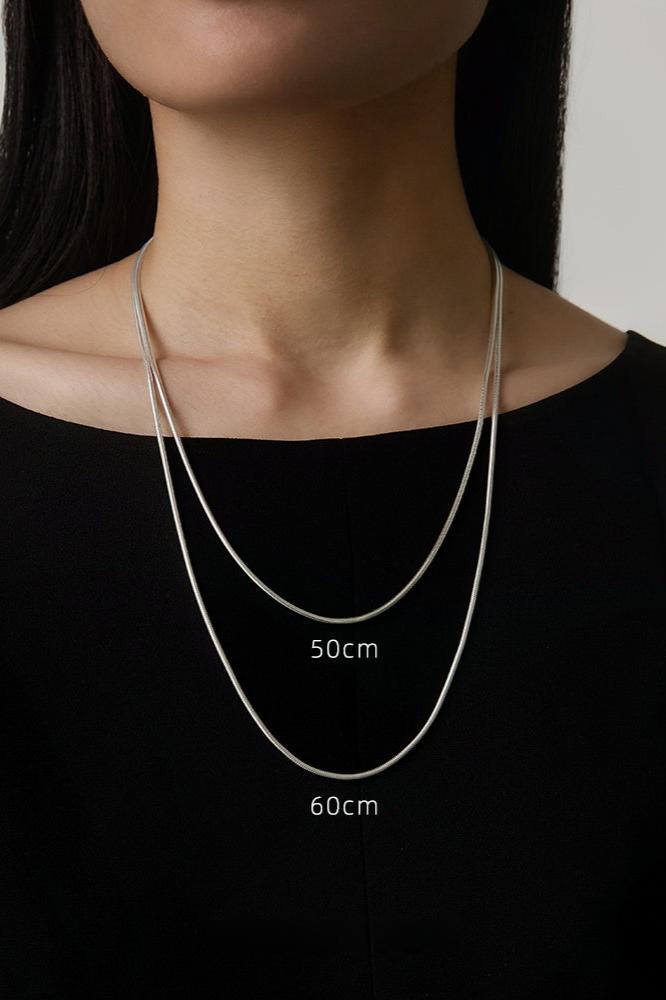 S925 Soft Snake Bone Chain Necklace B3509