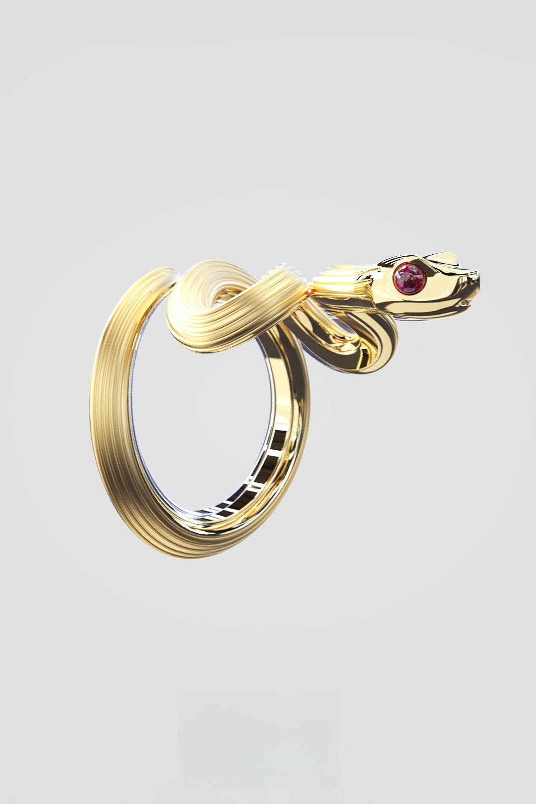 Snake Ear Artistic Line Open Ring B3567