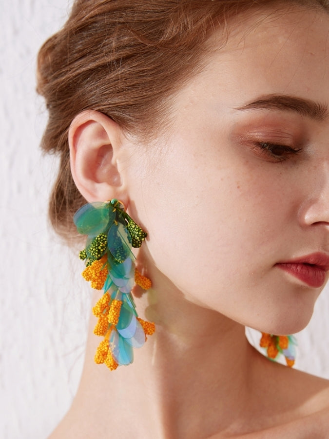 Volume sequin earrings B1043 – Bloemen